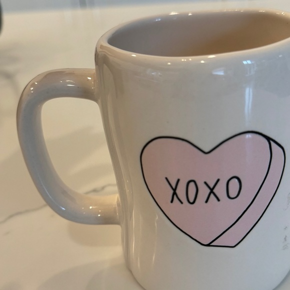 Rae Dunn CANDY HEARTS mug,cream double sided with xoxo heart, Valentines,Love - Picture 2 of 2